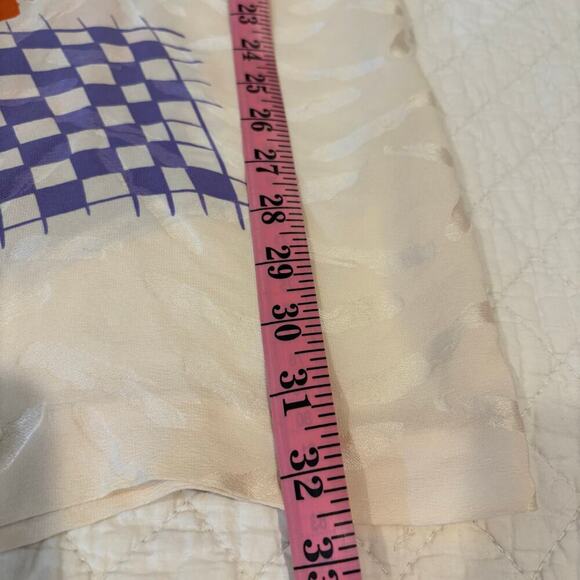 VTG UMI COLLECTIONS BY ANNE GRIMINS Maxi Pencil Skirt Cream Sz6 Disco 70s 80s - Picture 5 of 7